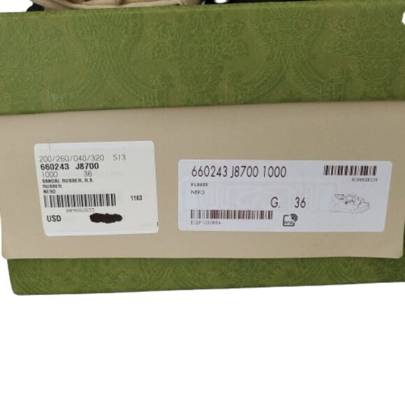 Gucci Isla Mini Double G Rubber Dad Sandals - Picture 8 of 8